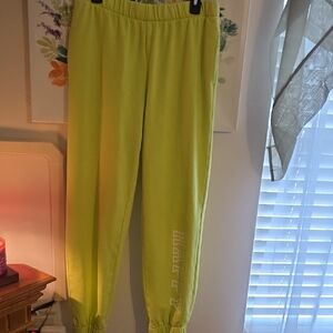 No Boundaries Lemon Yellow Joggers